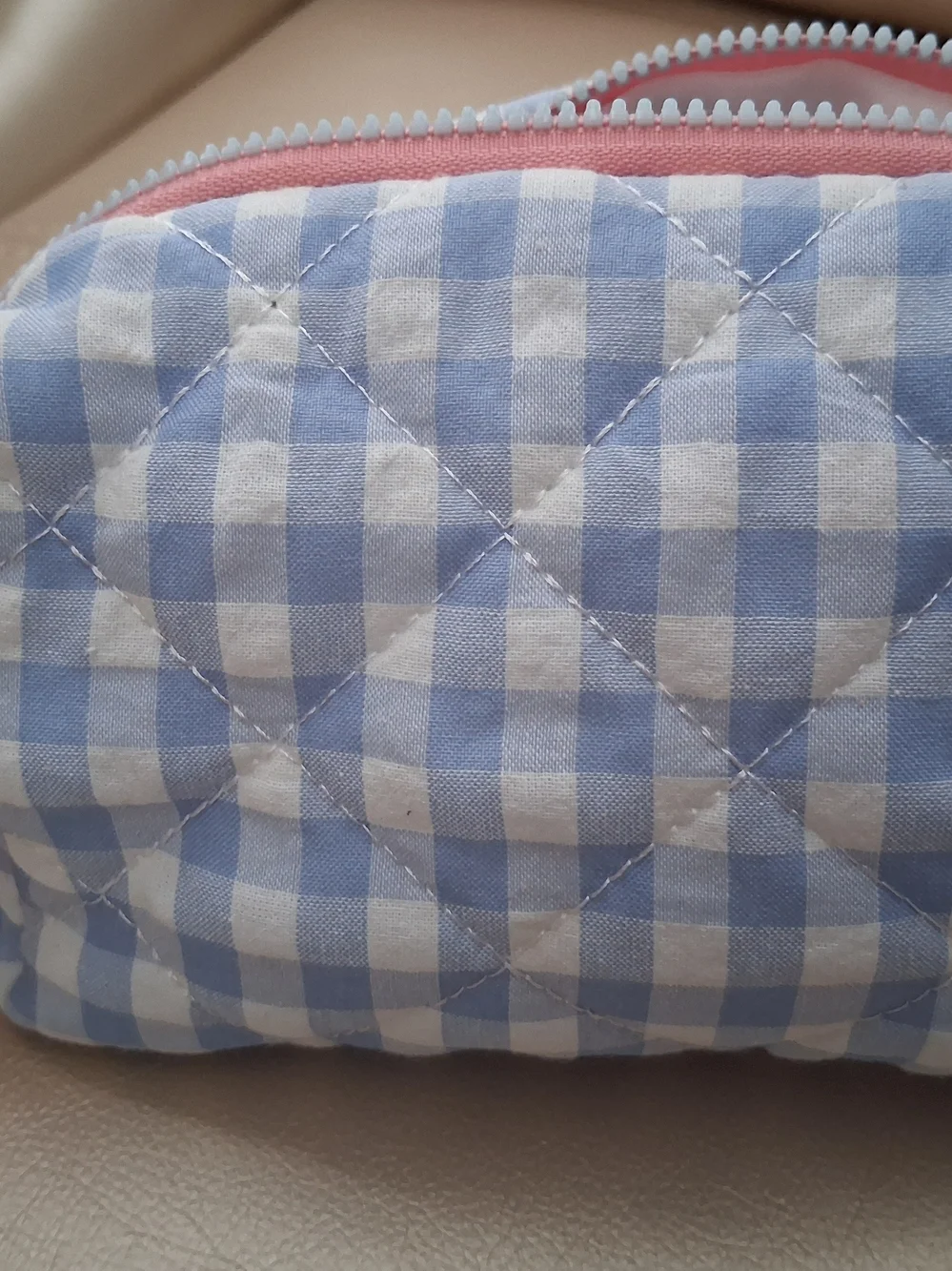 Pink & Blue Cosmetics Bag